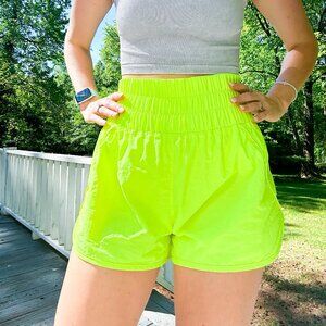 Windbreaker Smocked Waistband Running Shorts